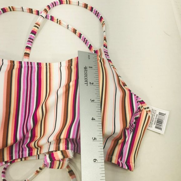 Shade And Shore Women's 34B Lightly Lined Longline Bralette Bikini Swim Top New - Picture 11 of 12